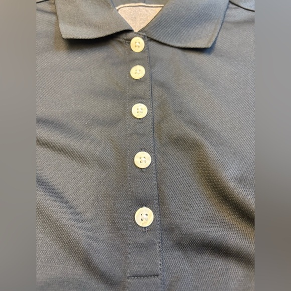 NWT Nike Golf Dri-Fit Short Sleeve collared Black button up women's size Small - Picture 5 of 15